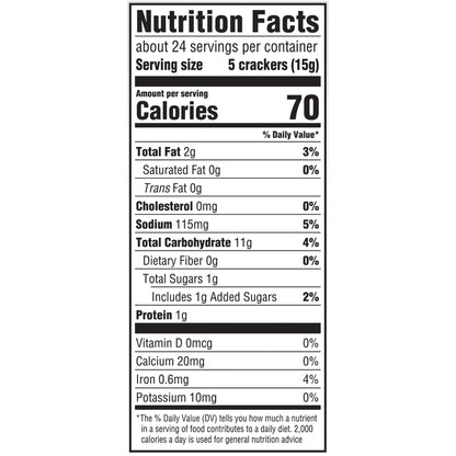Nabisco Ritz Reduced Fat Crackers 12.5 oz. Box