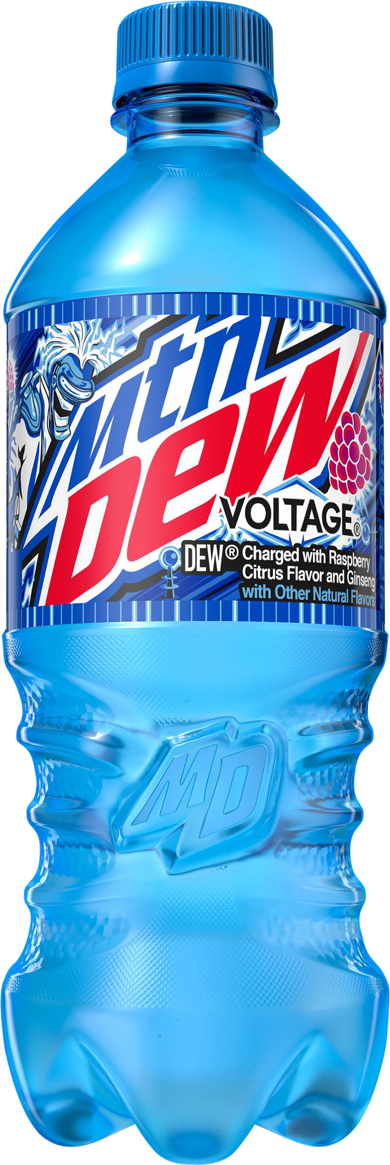 Mtn Dew Voltage Soda Raspberry Citrus And Ginseng 20 Fl Oz