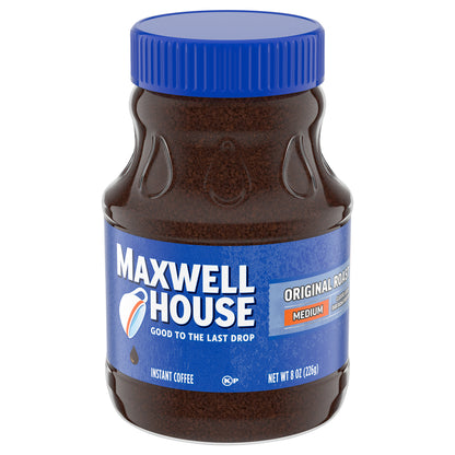 Maxwell House Medium Original Roast Instant Coffee 8 oz Jar