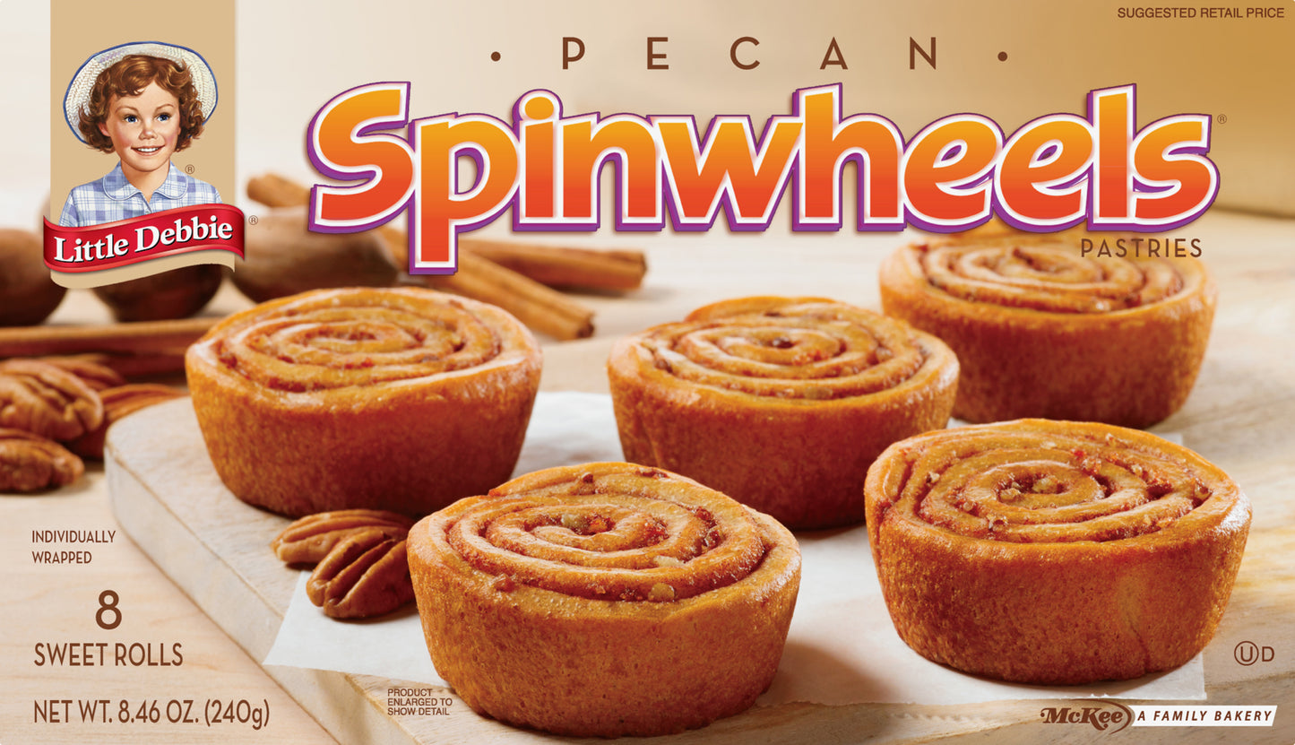Little Debbie Spinwheels 8 Pack Pecan Pastries 8 ea