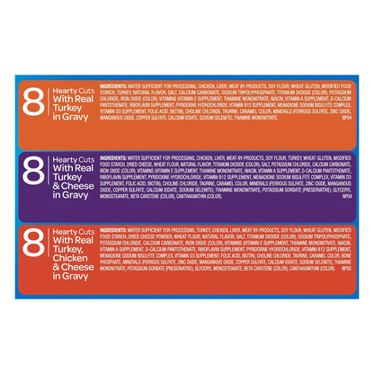 9Lives Turkey Favorites Wet Cat Food Variety Pack, 5.5-Ounce Cans (Pack of 24)
