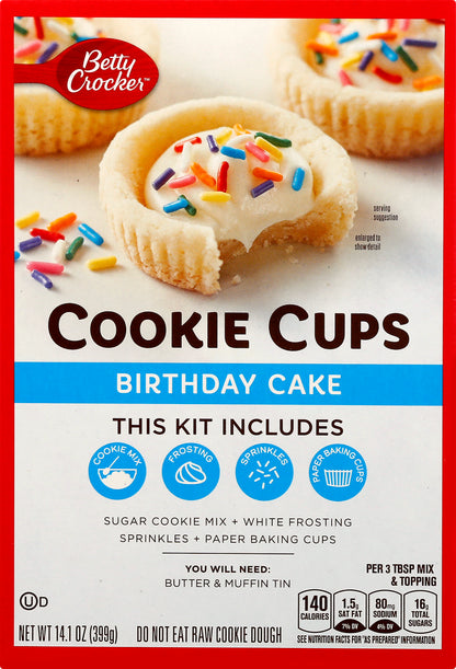 Betty Crocker Birthday Cake Cookie Cups 14.1 oz