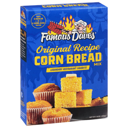 Famous Dave's Original Recipe Corn Bread Mix 15 oz