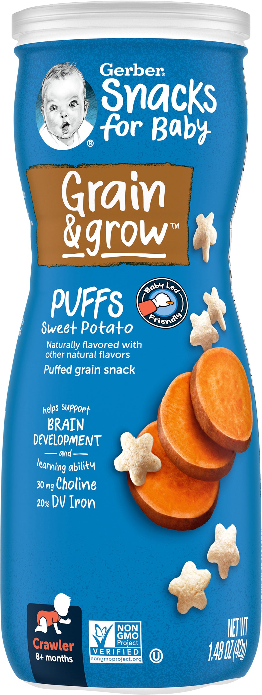 Gerber Snacks for Baby Sweet Potato Puffs 1.48 oz