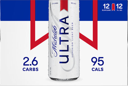 Michelob Ultra 12 Pack Superior Light Beer 12 ea