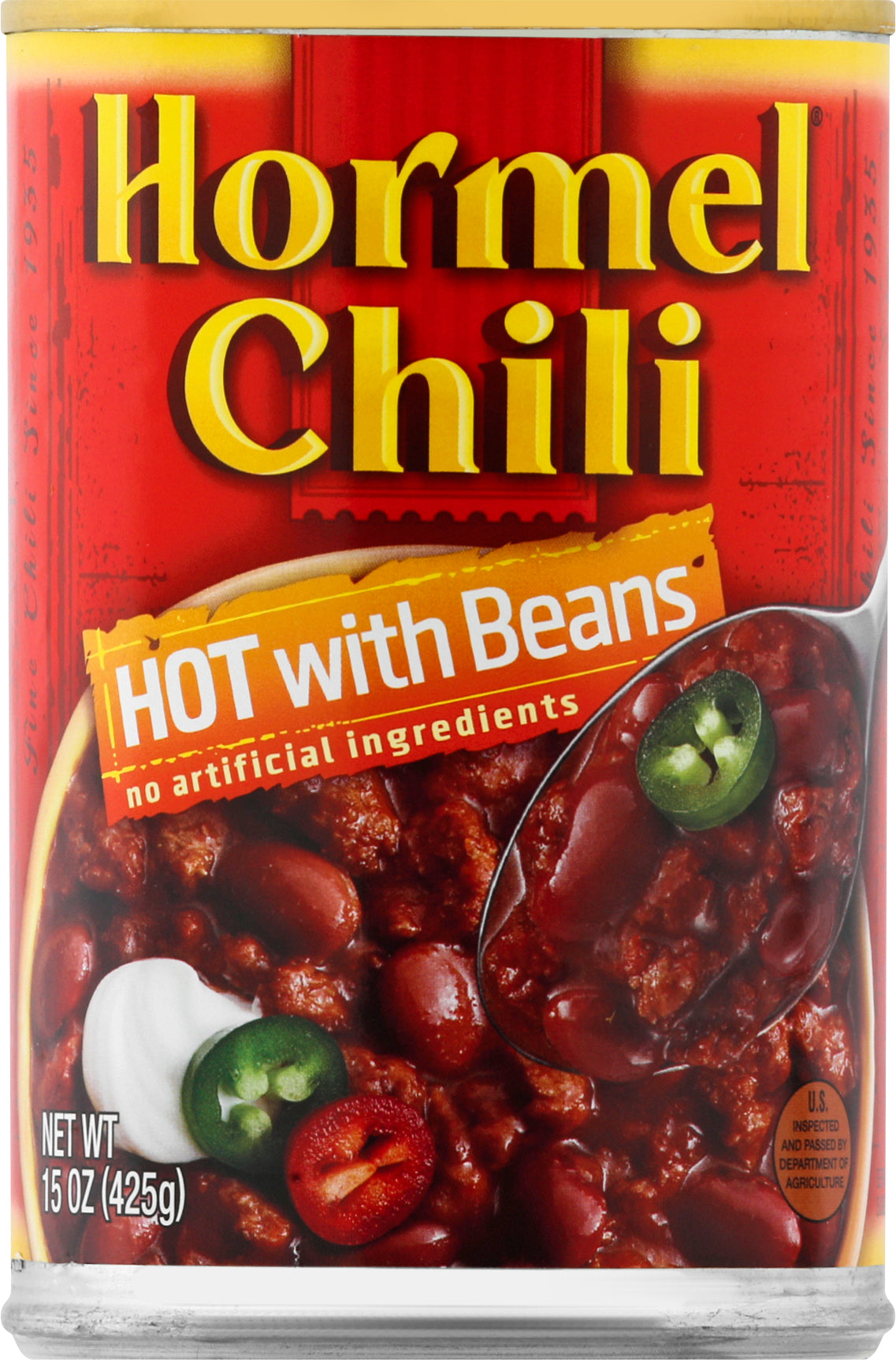 Hormel Hot with Beans Chili 15 oz