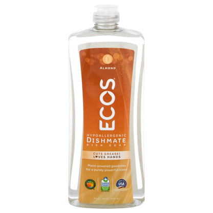 ECOS Dishmate Hypoallergenic Almond Dish Soap 25 oz