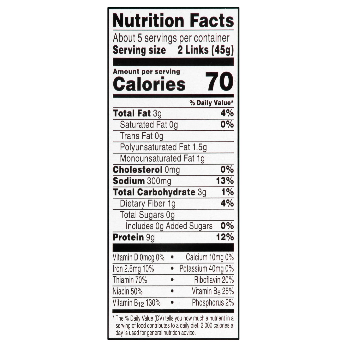 MorningStar Farms Veggie Sausage Links 8 oz