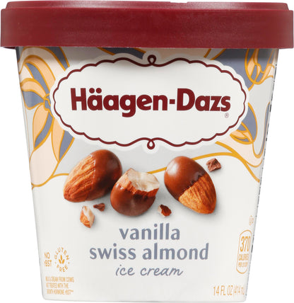 Haagen-Dazs Vanilla Swiss Almond Ice Cream 14 fl oz