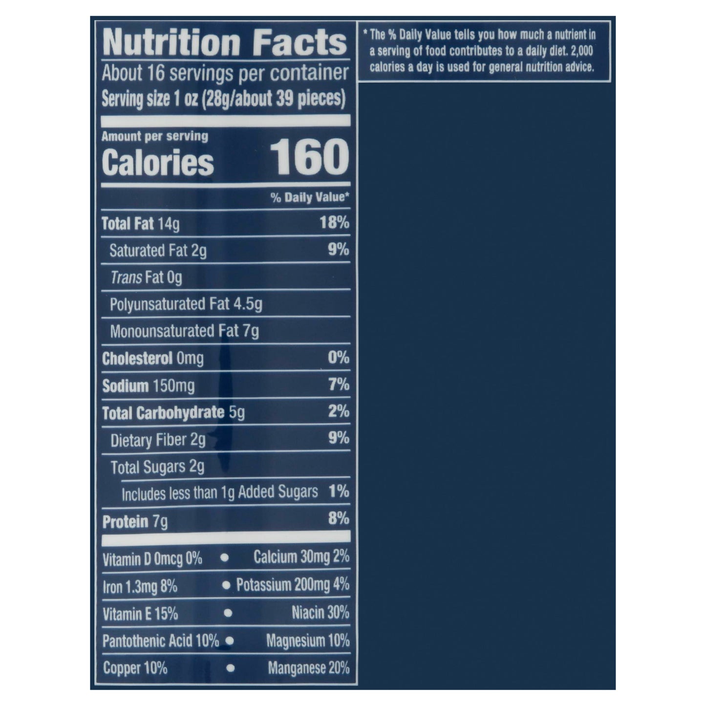 Planters Dry Roasted Salted Peanuts 16 oz
