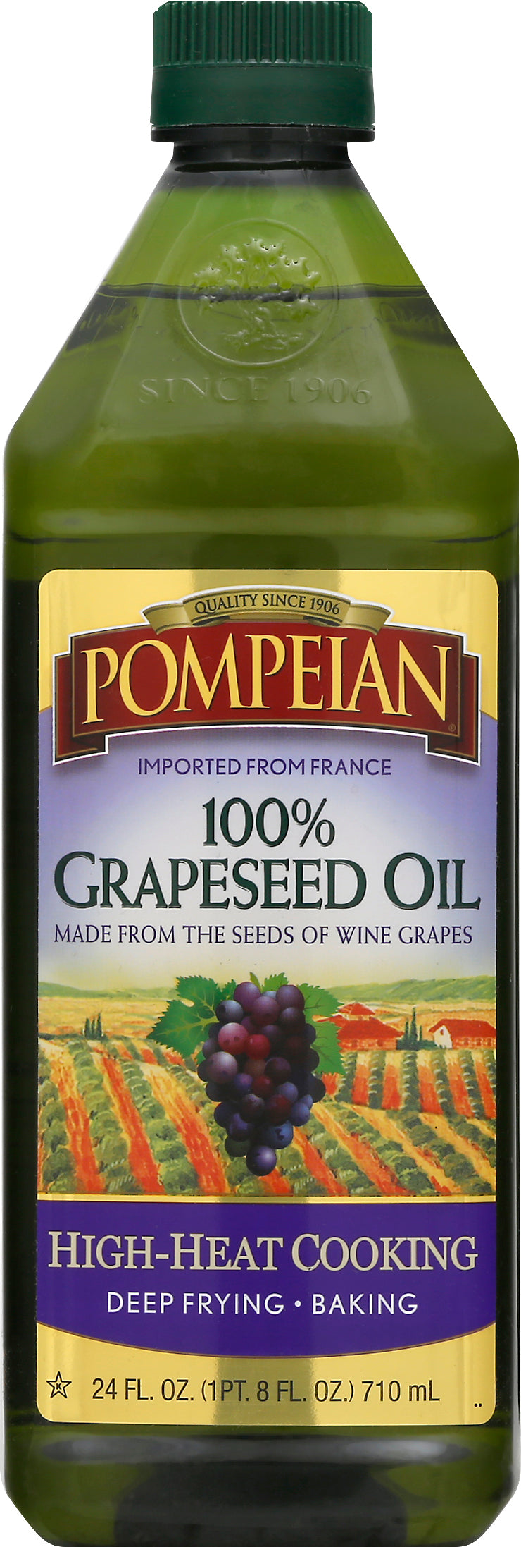 Pompeian 100% Grapeseed Oil 34 oz