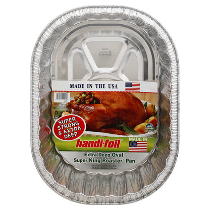 Handi Foil Extra Deep Oval Super King Roaster Pan 1 ea