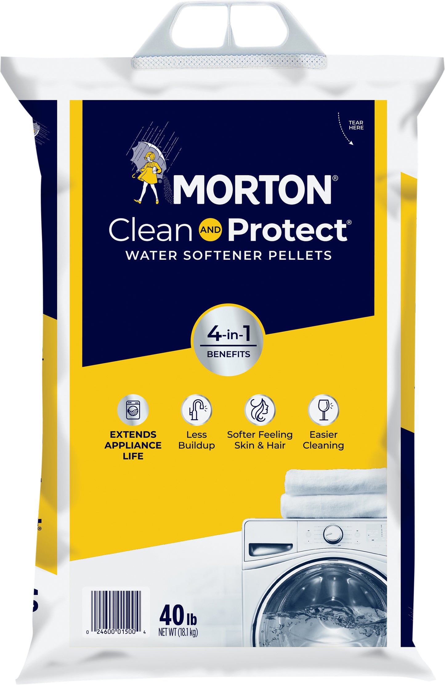 Morton Clean and Protect Water Softener Pellets 40 lb