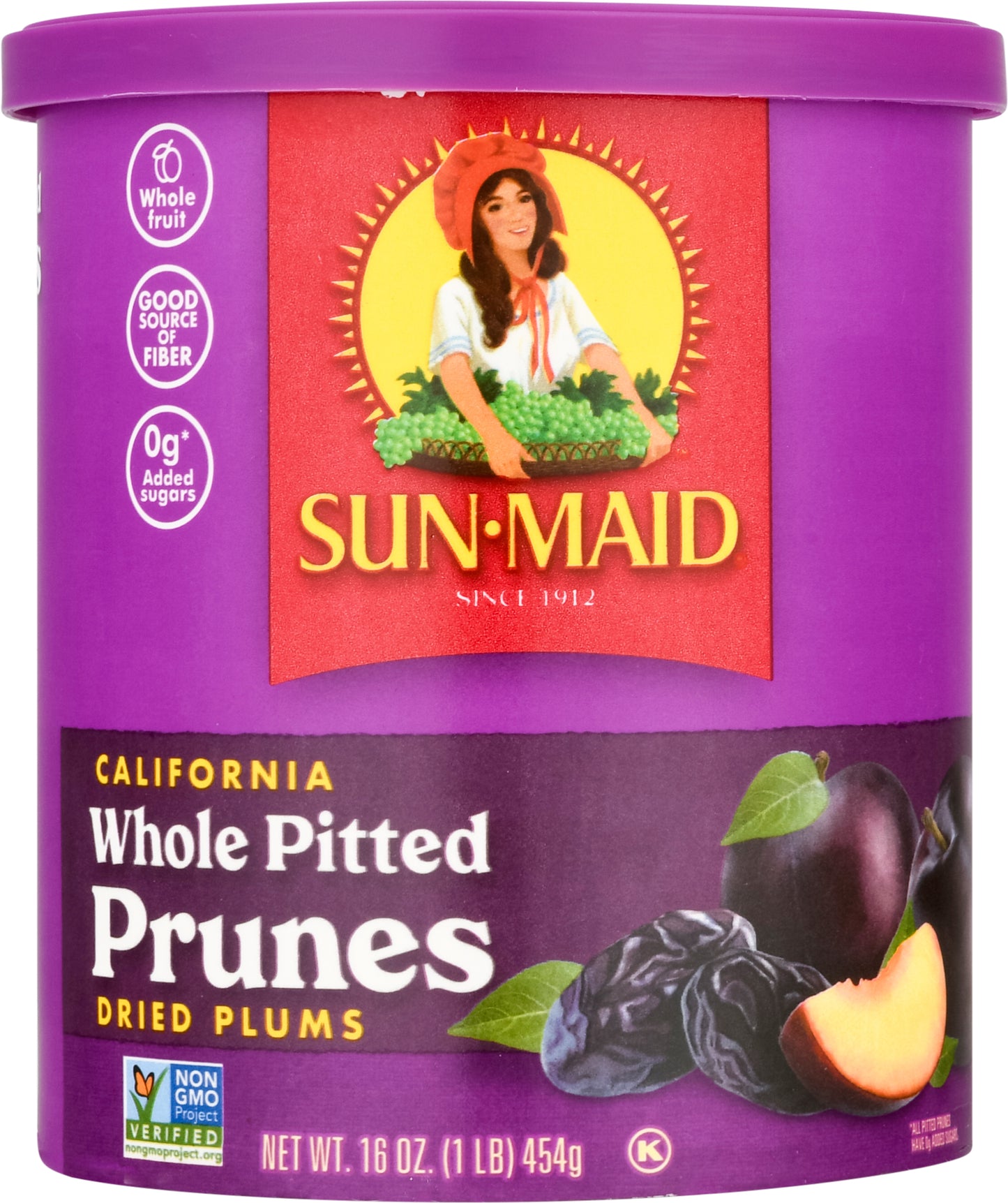 Sun-Maid Whole Pitted Prunes Dried Plums 16 oz