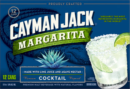 Cayman Jack 12 Pack Margarita Malt Beverage 12 ea