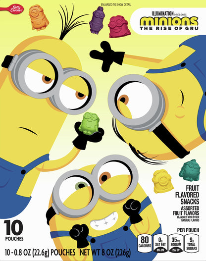 Minions 10 Pack Minions The Rise of Gru Assorted Fruit Flavors Fruit Flavored Snacks 10 ea