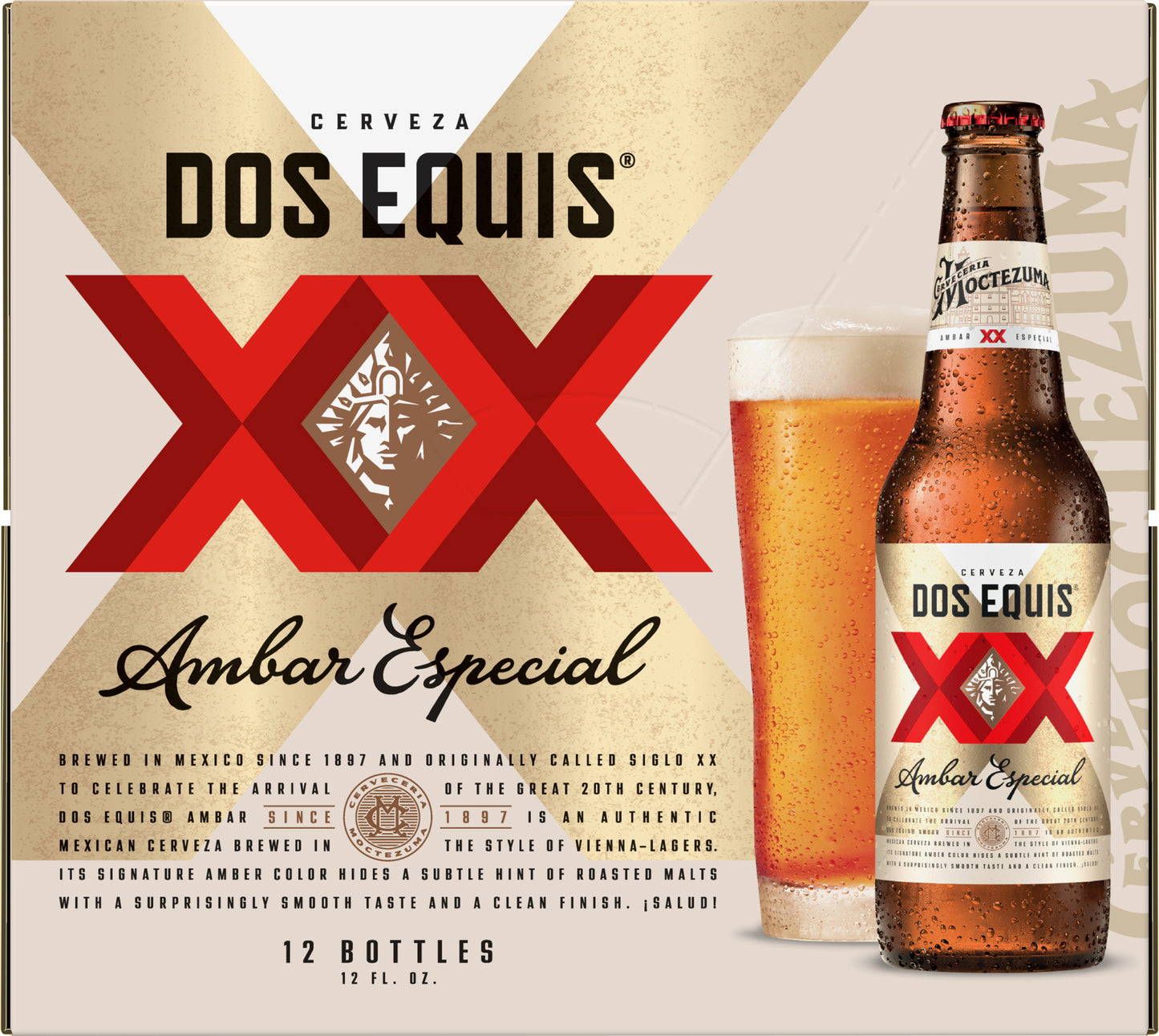 Dos Equis Ambar Especial Beer 12 - 12 fl oz Bottles