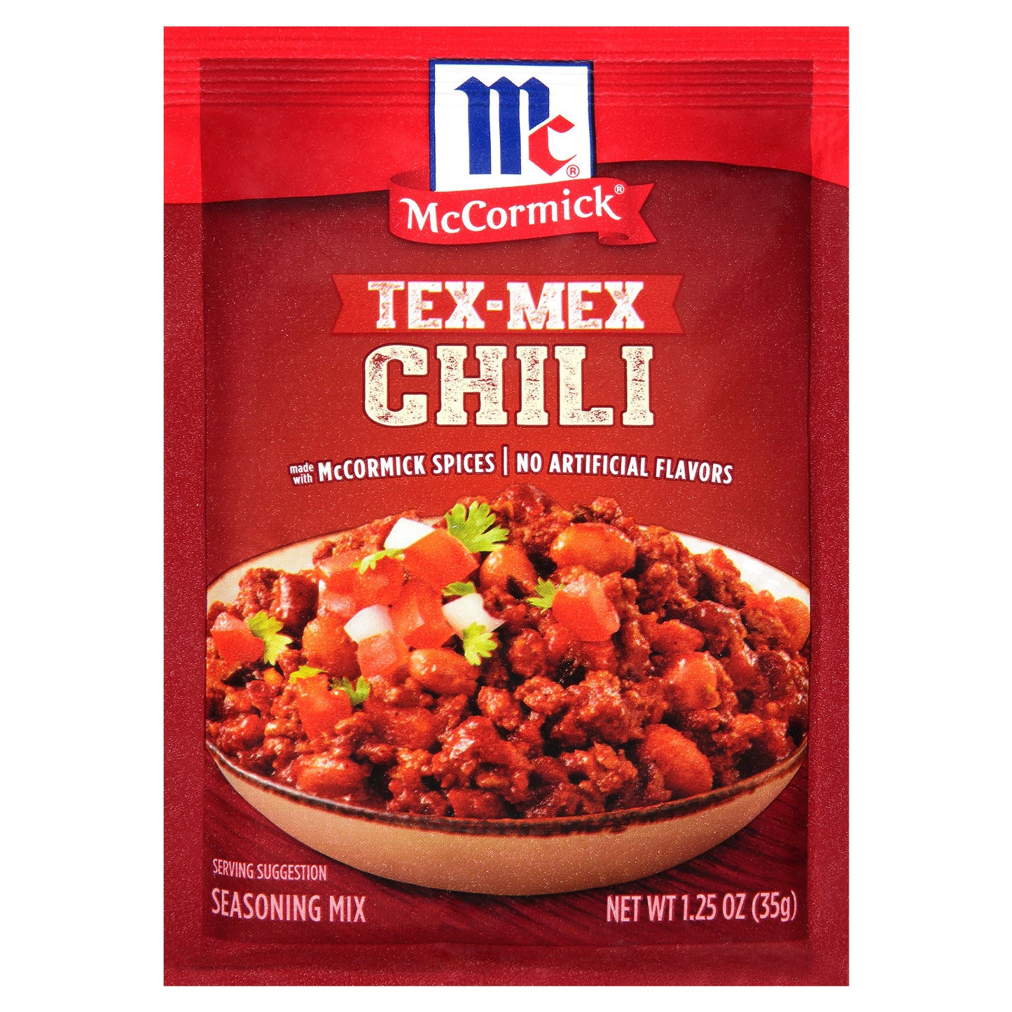 McCormick® Tex-Mex Chili Seasoning Mix 1.25 oz. Packet