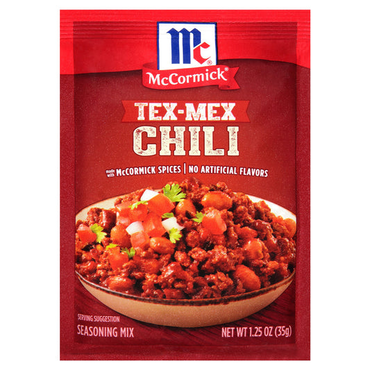 McCormick® Tex-Mex Chili Seasoning Mix 1.25 oz. Packet