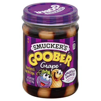 Smucker's Peanut Butter & Grape Jelly Stripes 18 oz