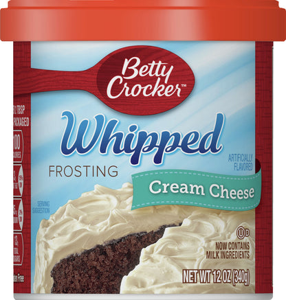 Betty Crocker Whipped Cream Cheese Frosting 12 oz
