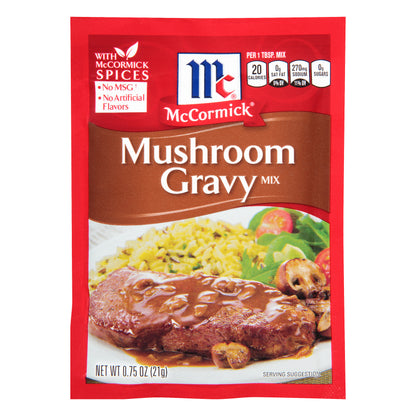 McCormick® Mushroom Gravy Mix 0.75 oz. Packet