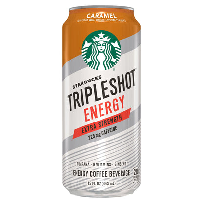 Starbucks Tripleshot Energy Energy Coffee Beverage Carmel 15 Fl Oz Can