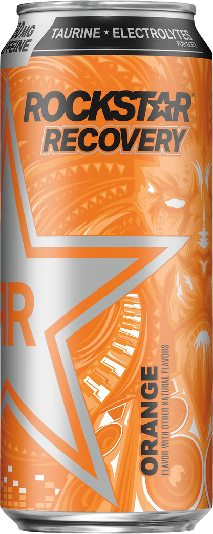 Rockstar Recovery Orange Energy Drink 16 oz