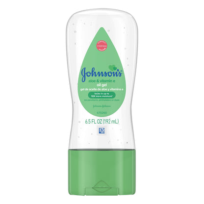 Johnsons Aloe & Vitamin E Oil Gel 6.5 oz