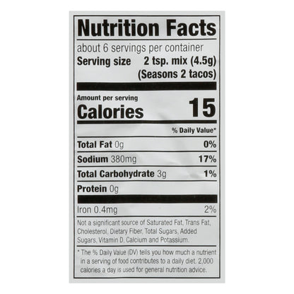 McCormick Taco Original Seasoning Mix 1 oz