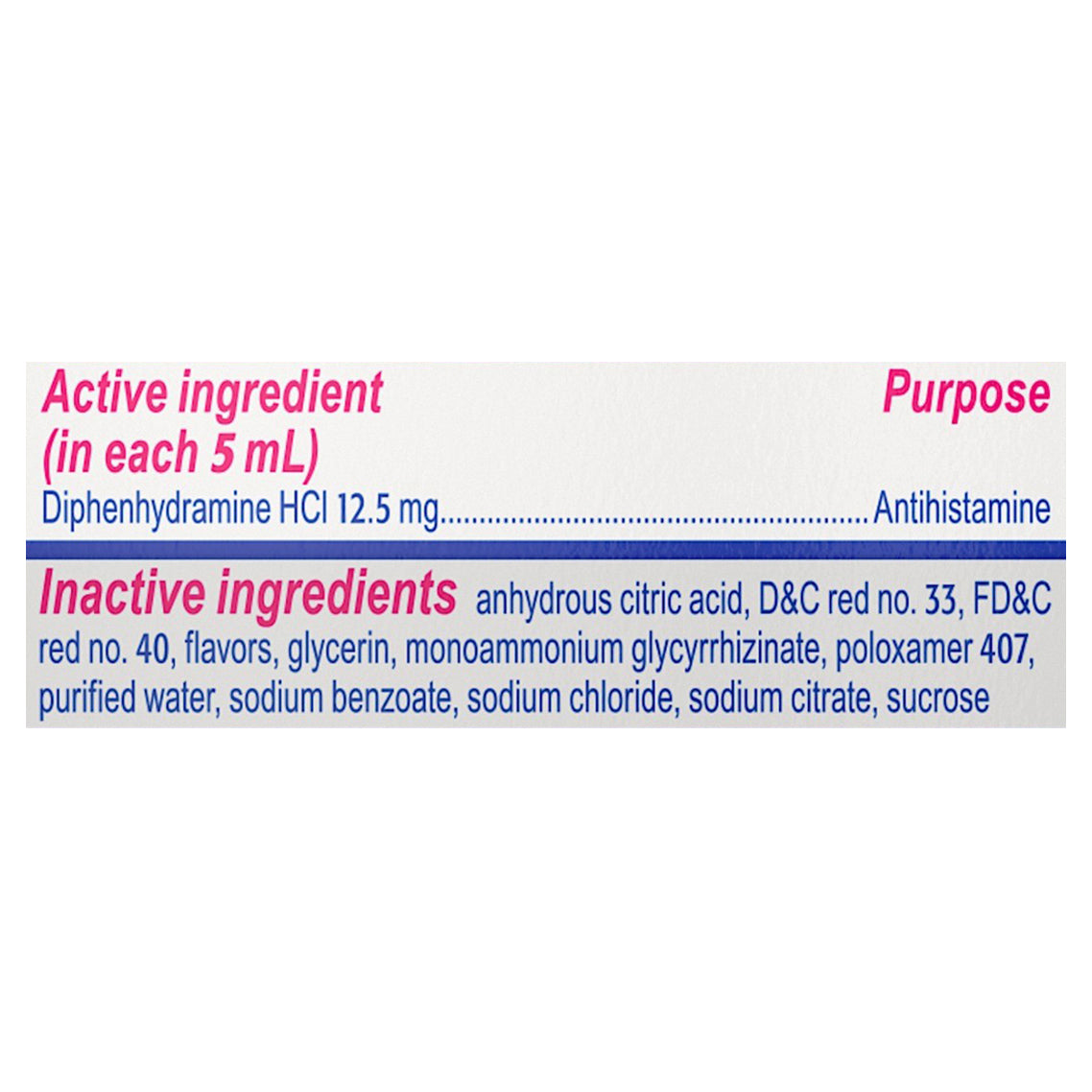 Children's Benadryl Cherry Flavored Allergy 4 oz