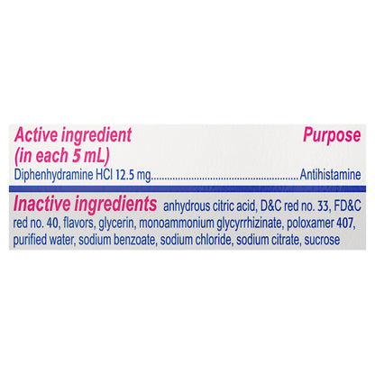 Children's Benadryl Cherry Flavored Allergy 4 oz