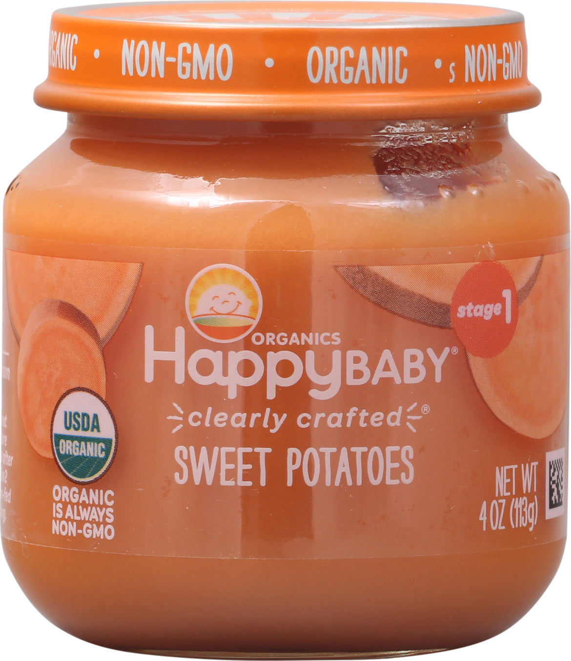 HappyBaby Organic Stage 1 Sweet Potatoes 4 oz
