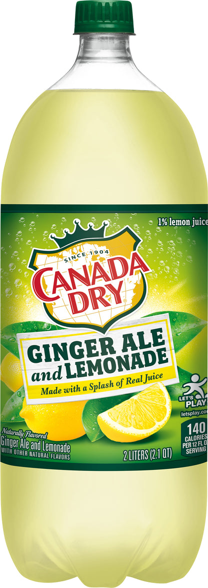 Canada Dry Ginger Ale and Lemonade Ginger Ale 2 lt