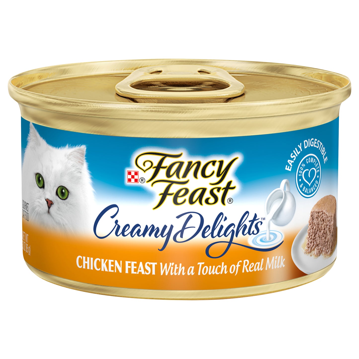 Purina Fancy Feast Pate Creamy Delights Chicken Feast With A Touch Of Real Milk