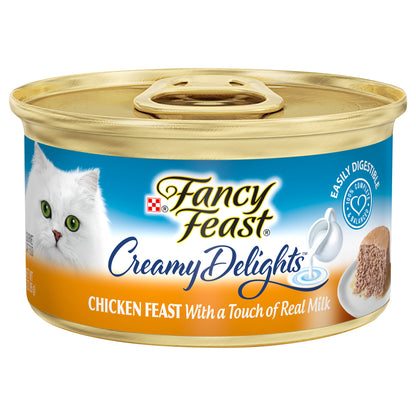 Purina Fancy Feast Pate Creamy Delights Chicken Feast With A Touch Of Real Milk