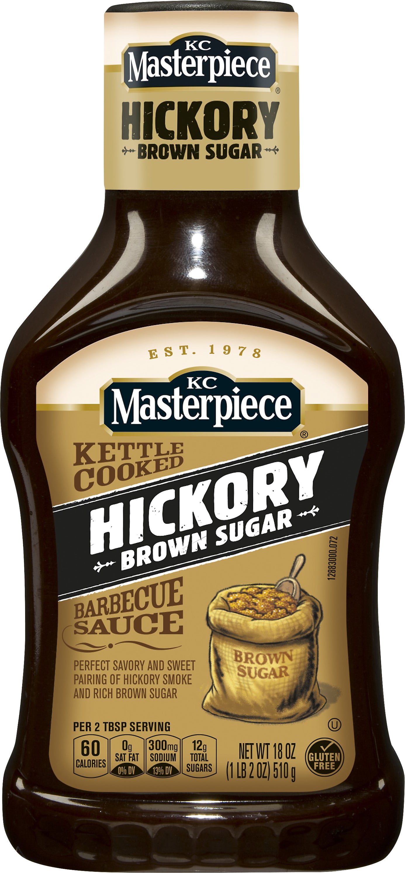 KC Masterpiece Kettle Cooked Hickory Brown Sugar Barbecue Sauce 18 oz