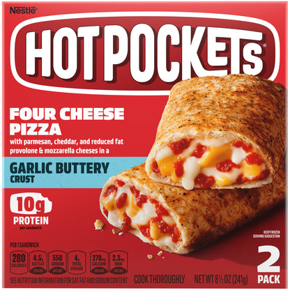 HOT POCKETS Four Cheese Pizza Frozen Sandwiches 2 ct Box