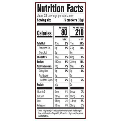 MONDELEZ GLOBAL LLC (SNACKS US) Ritz Crackers Original 12 Pack Fresh Stack Carton 581268 BE Update 1
