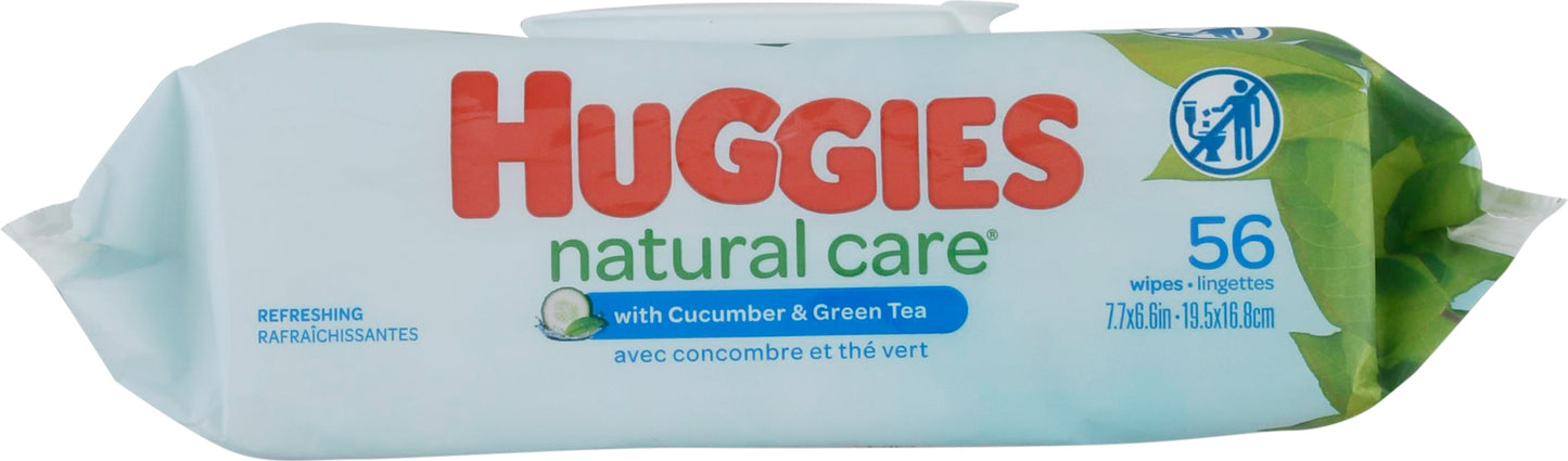 Huggies Natural Care Refreshing Wipes with Cucumber & Green Tea 56 ea