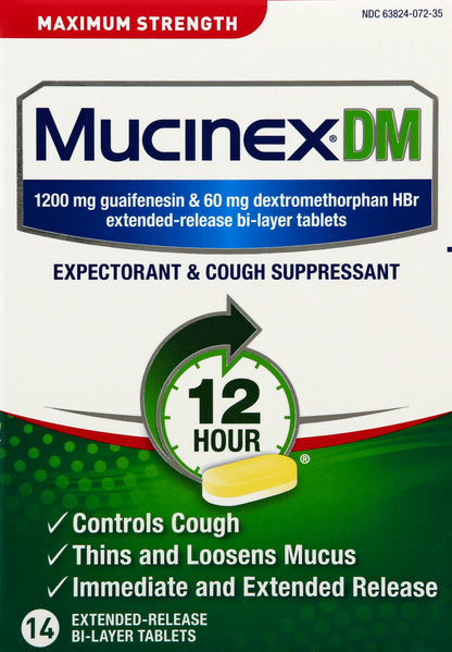 Mucinex Expectorant & Cough Suppressant 14 ea