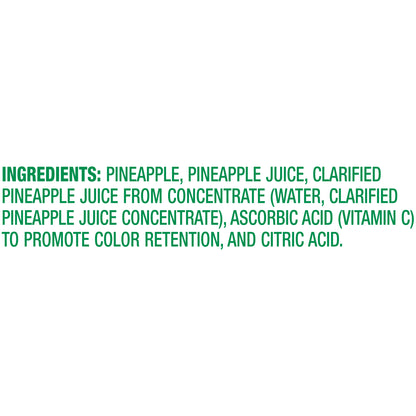 Dole® Fridge Pack Pineapple Chunks in 100% Pineapple Juice 15 oz. Tub