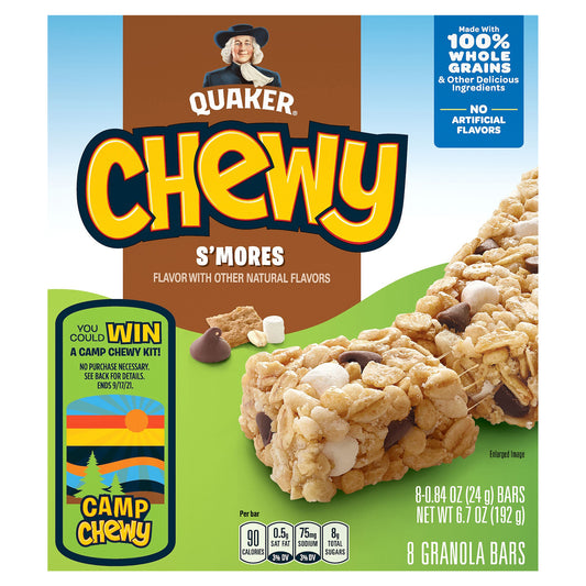 Quaker Chewy Granola Bars S'mores 0.84 Oz 8 Count