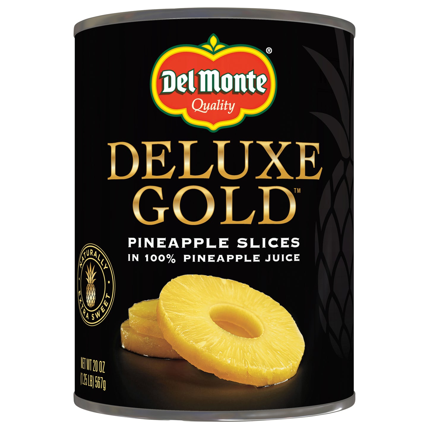 Del Monte Deluxe Gold in Pineapple Juice Pineapple Slices 20 oz
