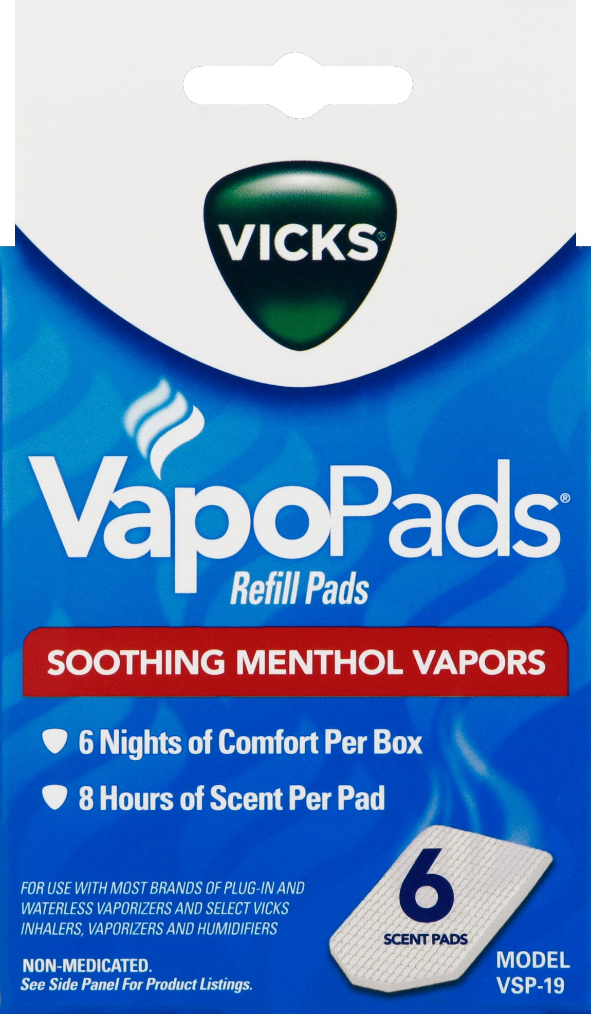 Vicks Scent Pads 6 ea