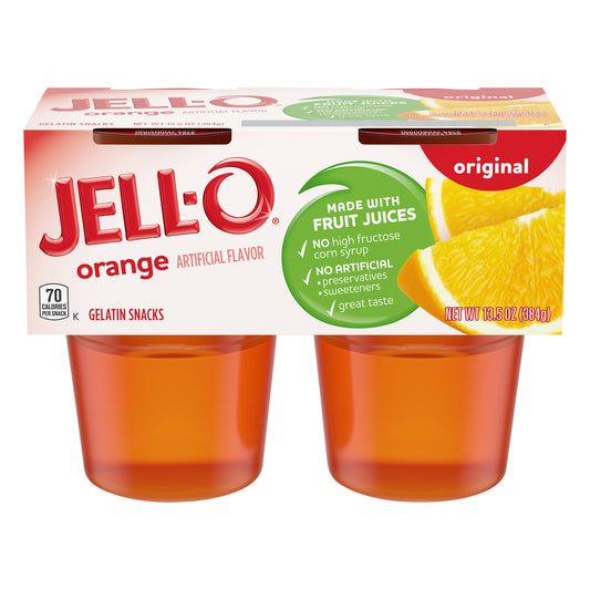 JELL-O Original Orange Gelatin Snacks 13.5 oz