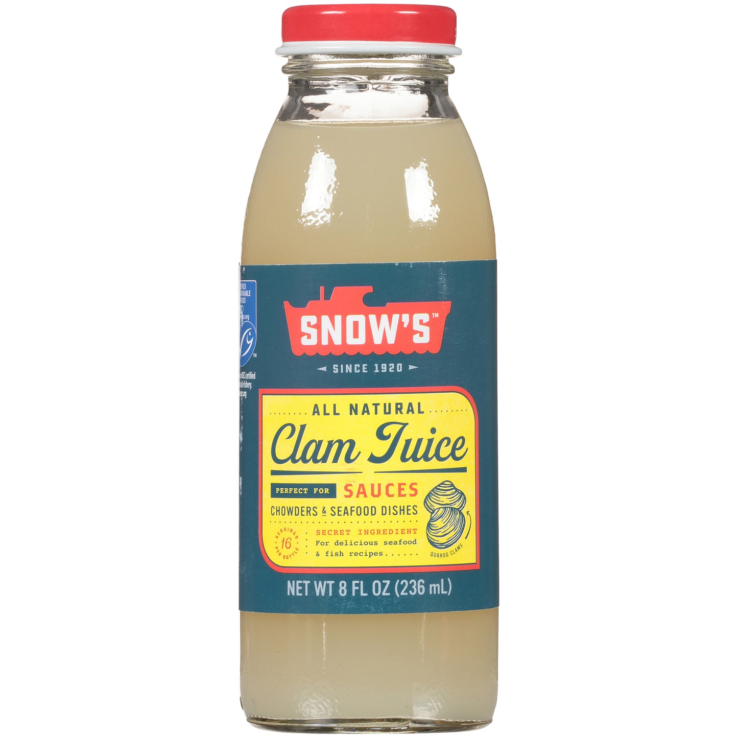 Snow's™ All Natural Clam Juice 8 fl. oz. Bottle
