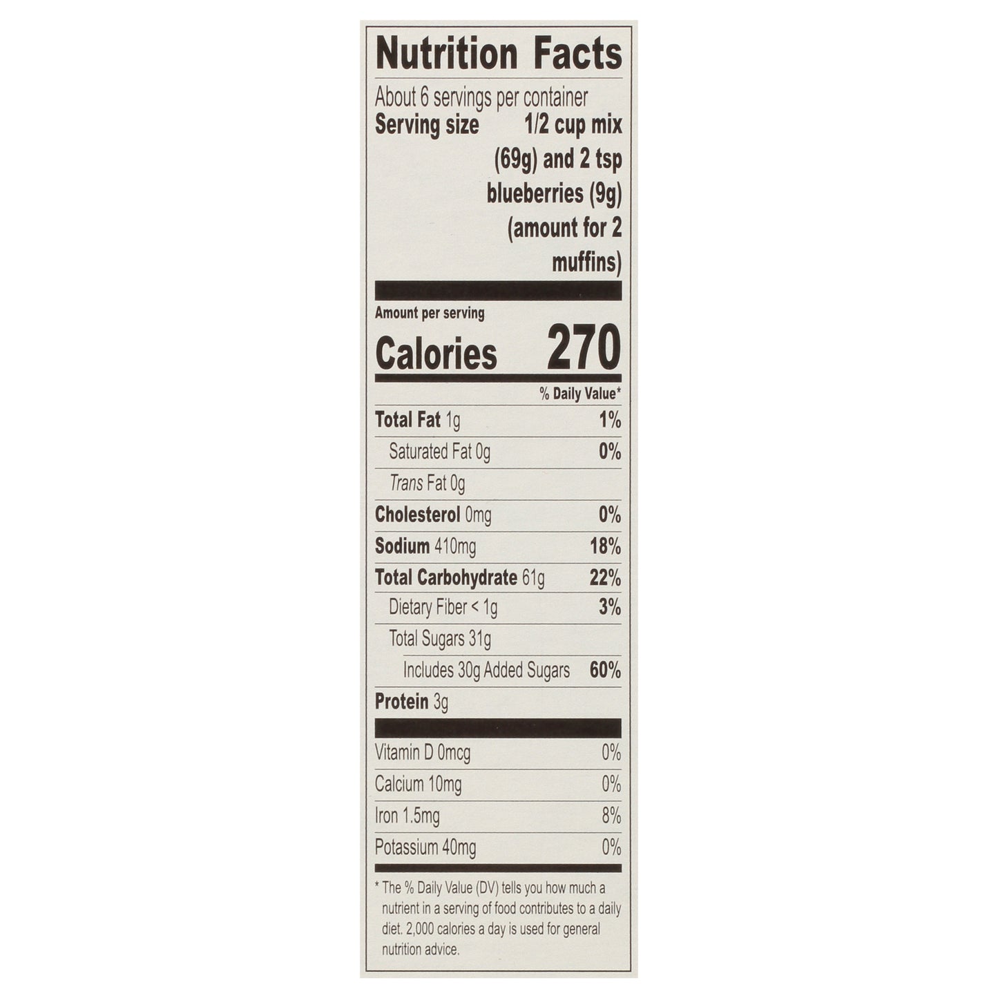 Krusteaz Wild Blueberry Muffin Mix 17.1 oz