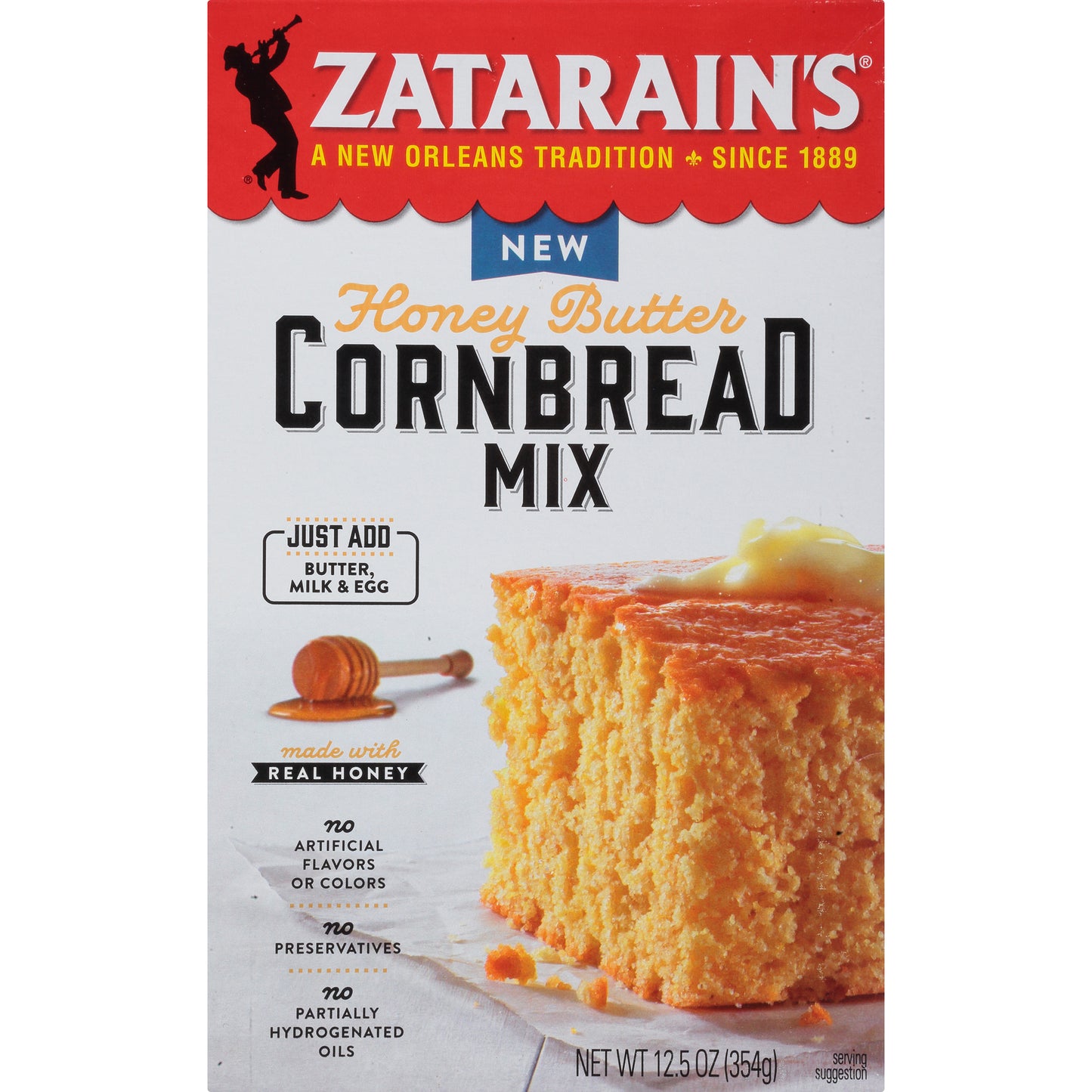 Zatarain's® Honey Butter Cornbread Mix 12.5 oz. Box
