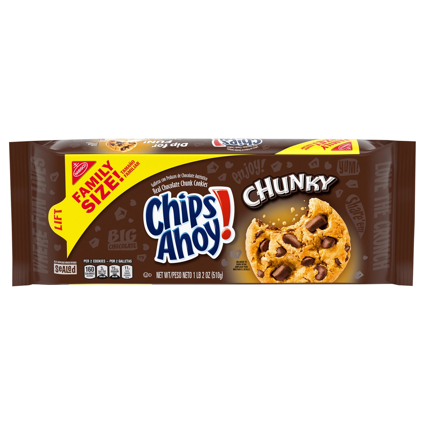 Nabisco Chips Ahoy! Chunky Chocolate Chunk Cookies 1.13 lb. Pack